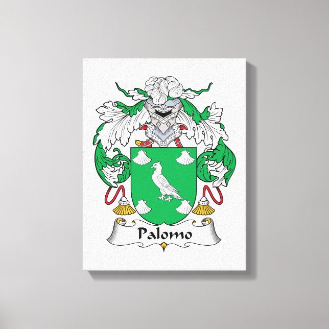 Palomo Family Crest Canvastryck (Framsida)