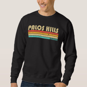 Palos Backe Il Illinois Funny City Roots Retr Lång Ärmad Tröja