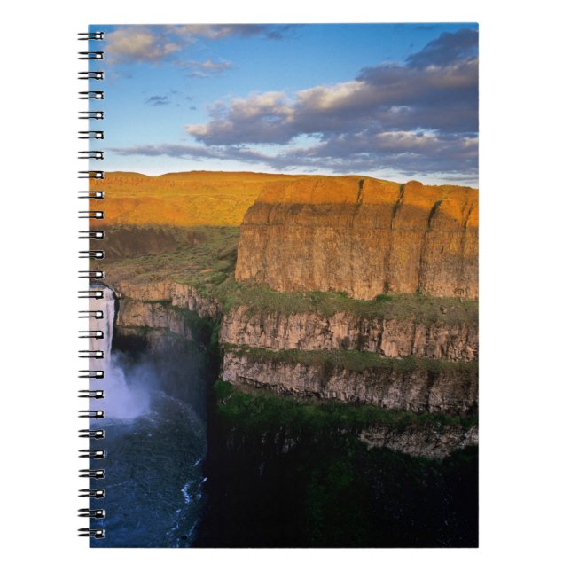 Palouse Falls i Washington Anteckningsbok Med Spiral (Framsidan)