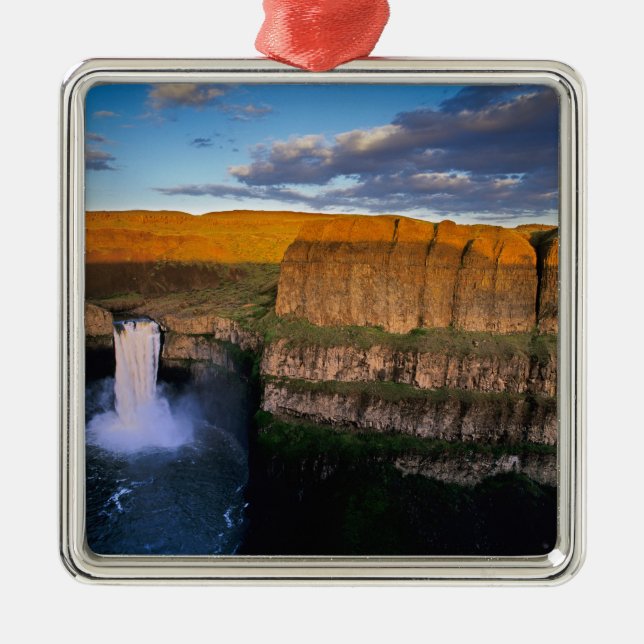 Palouse Falls i Washington Julgransprydnad Metall (Framsidan)