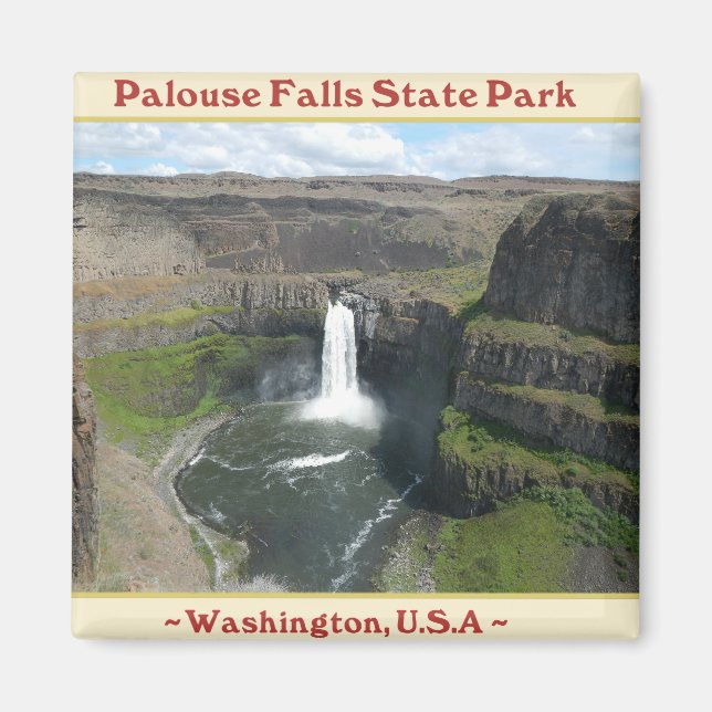 PALOUSE FALLS STATE PARK WATERFALLS OF WASHINGTON MAGNET (Framsidan)