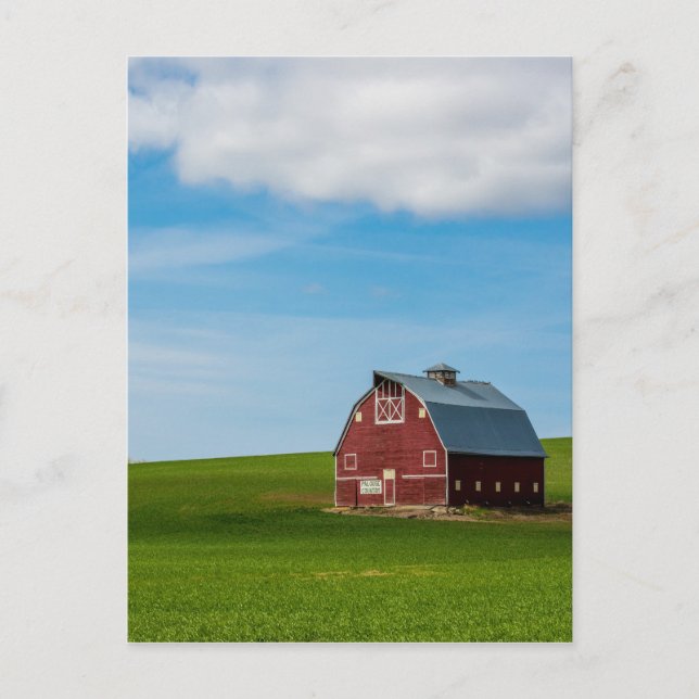 Palouse Land Barn - Östra Washington Vykort (Framsida)
