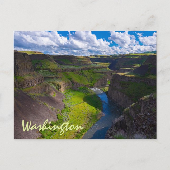 Palouse River Canyon Washington Vykort (Framsida)