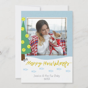 Päls Anpassningsbar hund Photo Helgdag-julkort Julkort