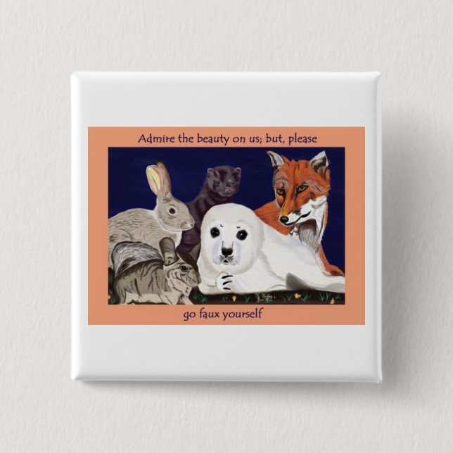 Päls är för under, inte bära knäppas knapp (Framsida)