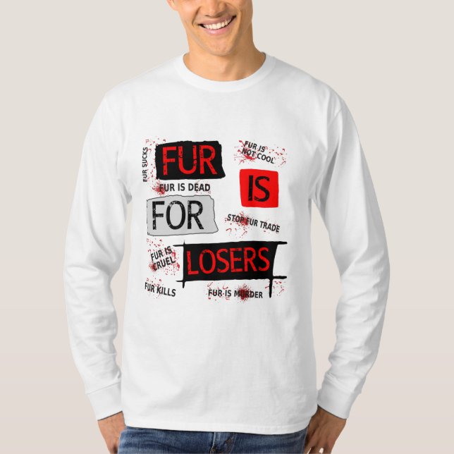 Päls är till för förlorare t shirt (Framsida)