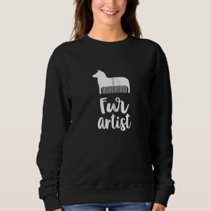 Päls Artist Rolig hund Groomer Shirts for Women Va T Shirt