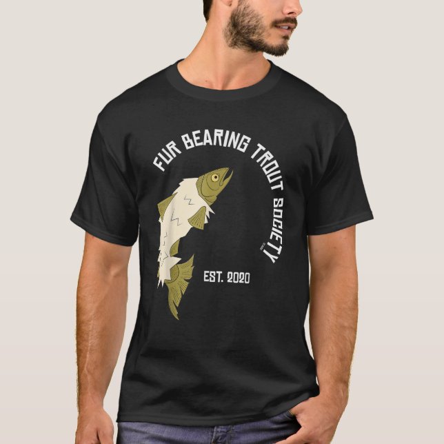 Päls Bearing Trout Society T Shirt (Framsida)