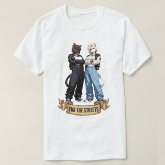 Päls för gatorna - Anime kattflicka streetwear T Shirt