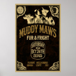 Päls & Fright OG Flyer Poster