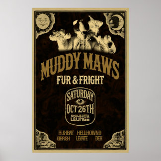 Päls & Fright OG Flyer Poster