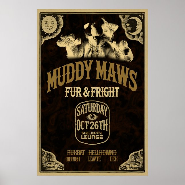 Päls & Fright OG Flyer Poster (Framsidan)