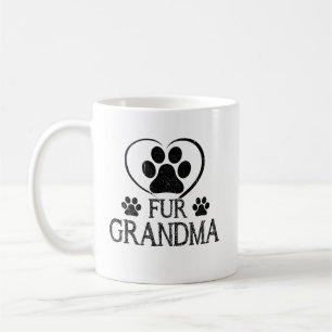 Päls Grandma Mors dag Gift för Hund älskare Kaffemugg