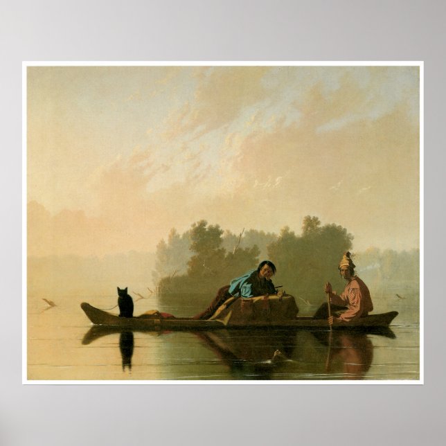 Päls-handlare som avkunnar Missouri c. 1845 Poster (Framsidan)