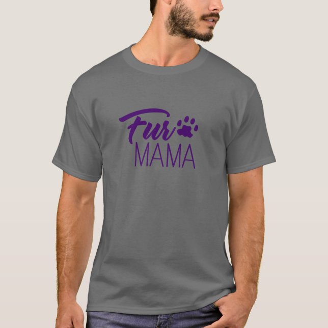 PÄLS MAMMA FÖR KÄRLEK AV KATT ELLER HUNDAR GÖR ETT T SHIRT (Framsida)
