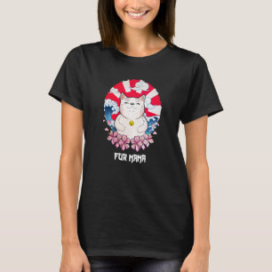 Päls Mamma Kattdjur Kitten Animal Pun Cat Mamma T Shirt