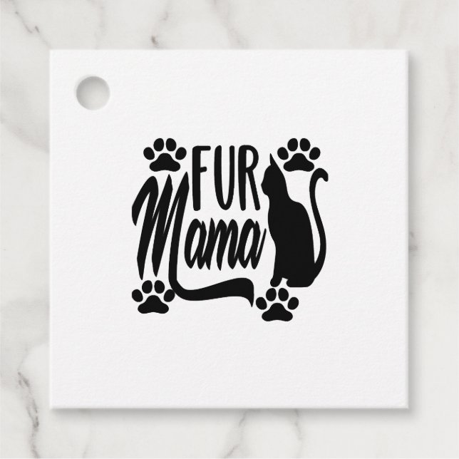 Päls Mamma Shirt Gåvor Etiketter (Framsida)