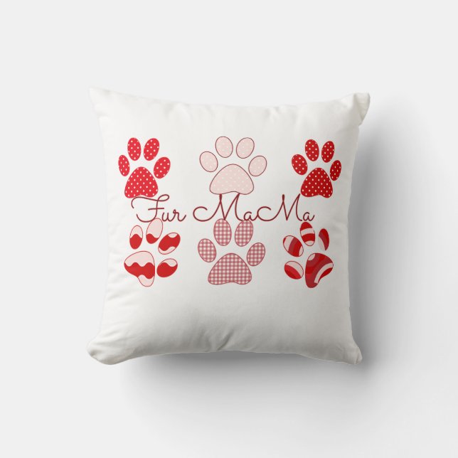 Päls Mamma Tass avtryck Kudde (Framsida)