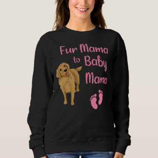 Päls Mamma till Baby Mamma med ett gyllene återgiv T Shirt