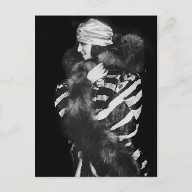 Päls Mode, 1920-talet Vykort (Framsida)