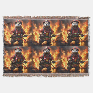 **"Päls och Flames: Otter Firemans Backburn Filt
