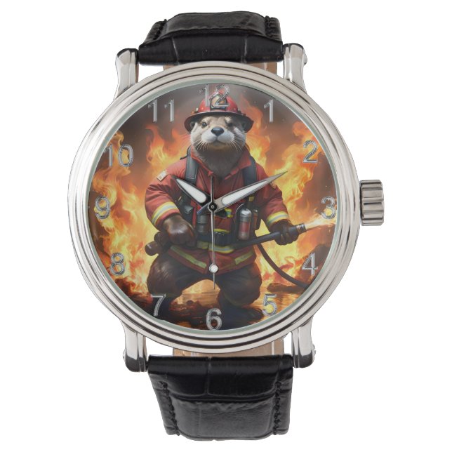 Päls och lågor: Utterbrandmannens motbränning Armbandsur (Framsida)