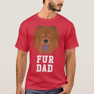 Päls Pappa Chow Chow Fars dag Hund T Shirt