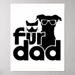 Päls Pappa, Fars dag, sjöar katt och Hund älskare Poster