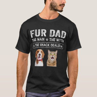 Päls Pappa, mannen, Myth Manar ger Rolig hund katt T Shirt