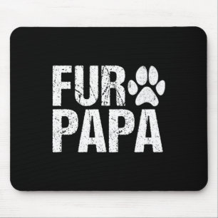 Päls Pappa Shirt Djurälskare Hund Pappa Fars dag Musmatta