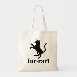 Päls-rari Cat Logotyp Parody Design Tygkasse