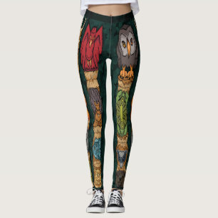 Pälsbalkar av animaliskt ursprung - Gröntens bak Leggings