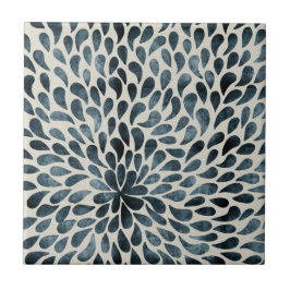 Pälsblommor Kakelplatta