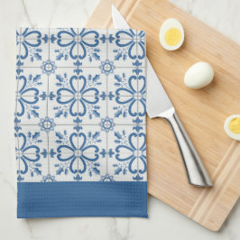 Pälsbrickor av julklapp, löv och blommor kökshandduk