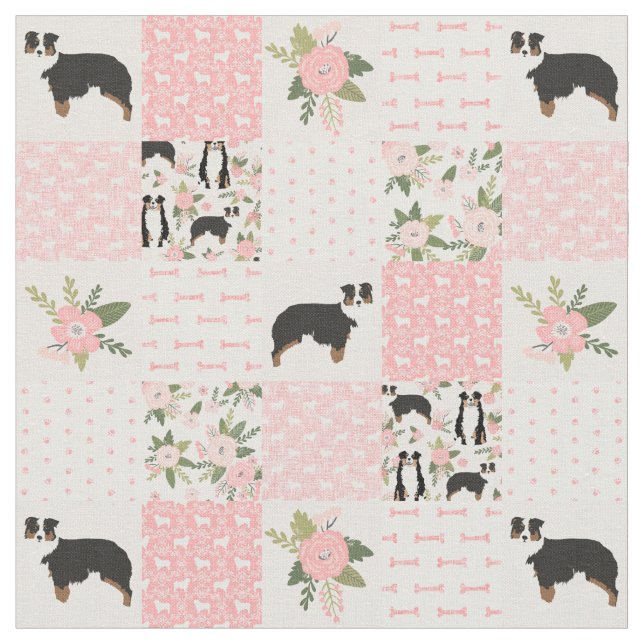 Pälsbuskbuffel från Australian shepherd Tyg (Närbild)