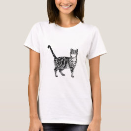 Pälsdjur i Tabby katt (T-Shirt) T Shirt