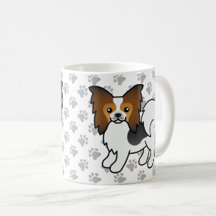 Pälsfärgad Papillon Söthund & Tassar Kaffemugg