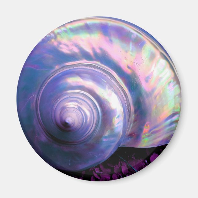 Pälsfenans tropiska opal mor vid pärlbors lila magnet (Framsidan)