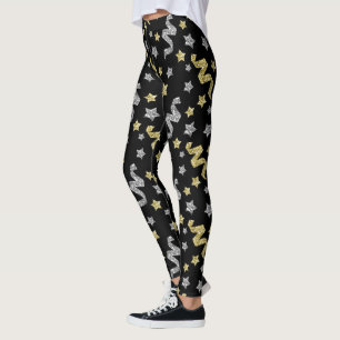 Pälsfoder av Nyårsafton party Leggings