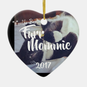 Pälsmamma Julgransprydnad Keramik