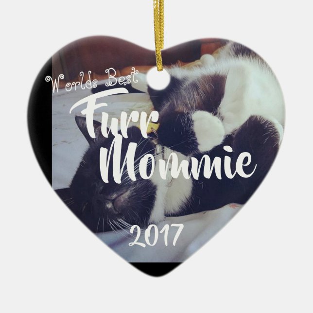 Pälsmamma Julgransprydnad Keramik (Framsidan)