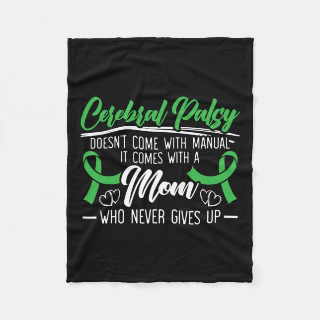 Palsy Awareness Brain Alzheimerheimer Fleecefilt (Framsidan)