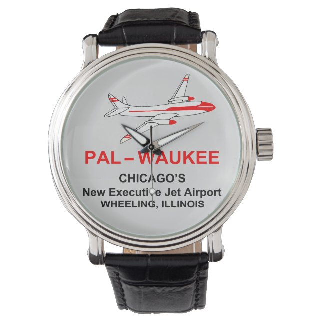 Palwaukee Airport, Wheeling, Illinois Armbandsur (Framsida)