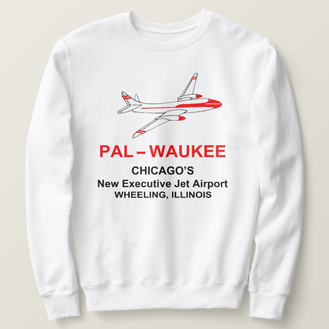 Palwaukee Airport, Wheeling, Illinois Lång Ärmad Tröja (Design framsida)