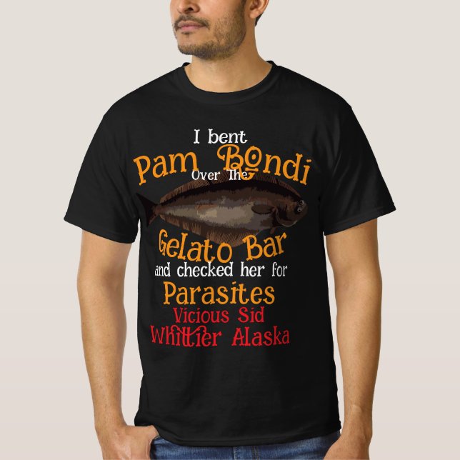PAM BONDI Gelato Bar & Ticks Vicious Sid T Shirt (Framsida)