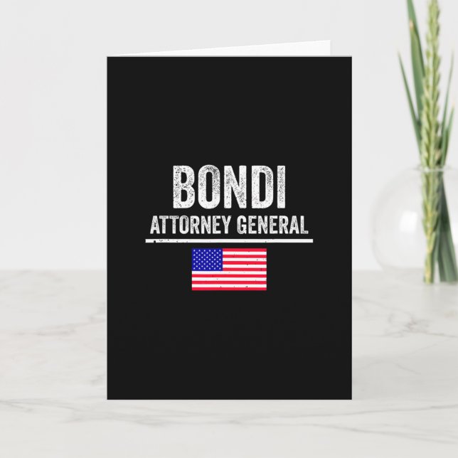 Pam Bondi generaladvokat för president Trump val Kort (Framsida)