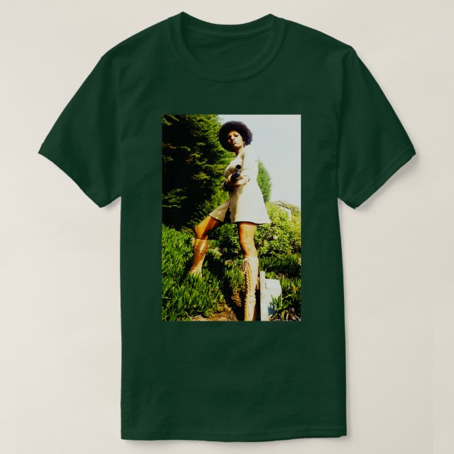 Pam Coffy Foxy Sheba Blaxploitation 1972 T Shirt (Design framsida)