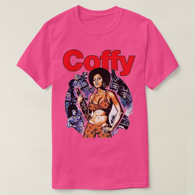 Pam Grier Coffy T Shirt (Design framsida)