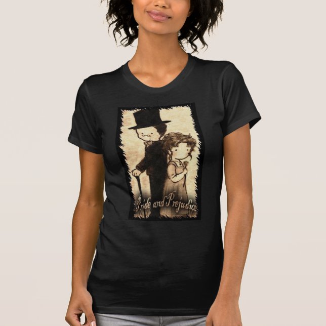 Pam Moore--- Grundläggande svart medel"direktör " T-shirt (Framsida)