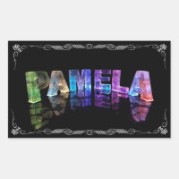 Pamela - Namn Pamela i 3D Ljus (fotografi)